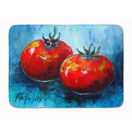 Carolines Treasures Vegetables Tomatoes Red Toes Machine Washable Memory Foam Mat MW1088RUG